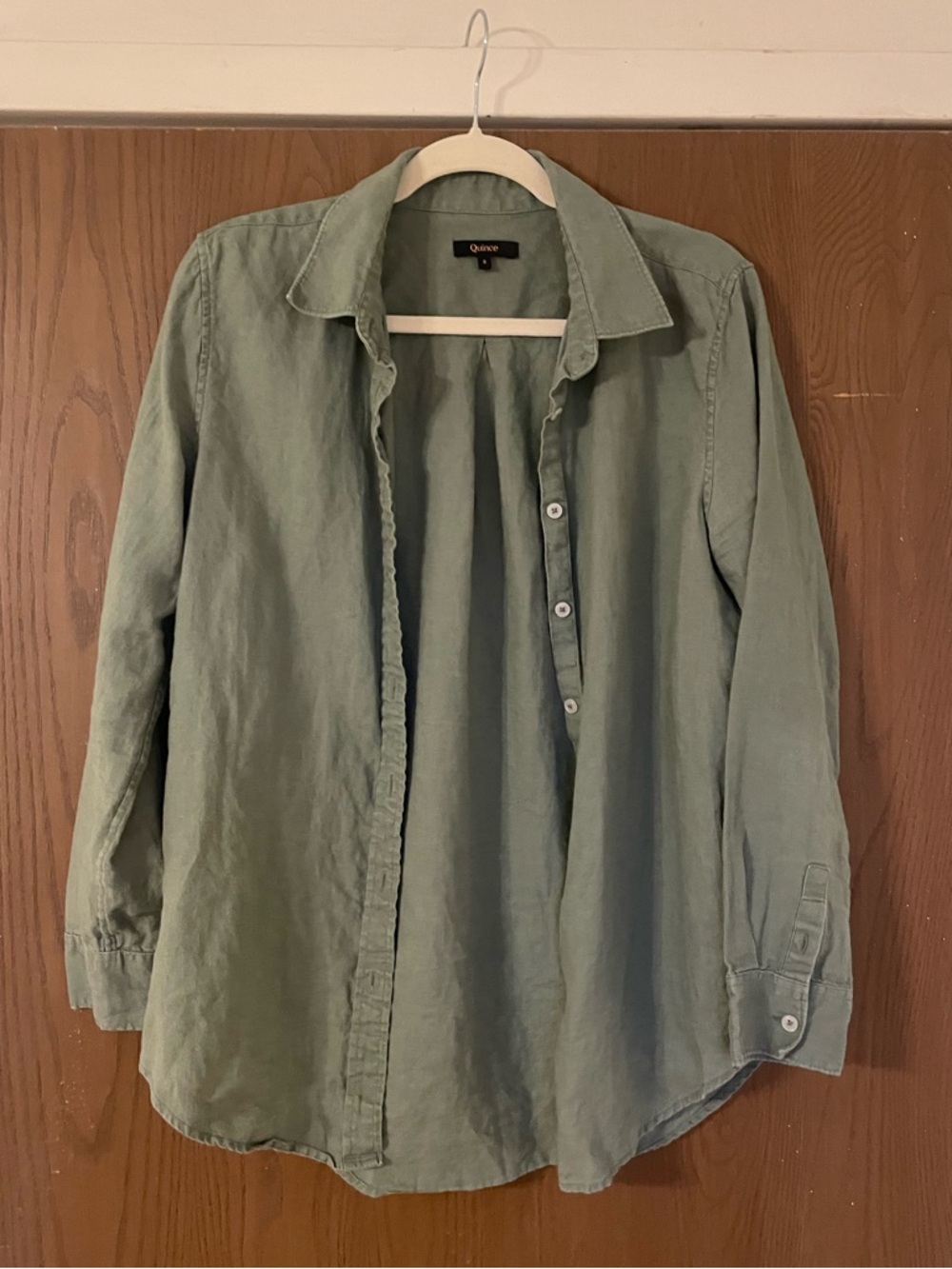 Quince Button-Up Shirt in Sage